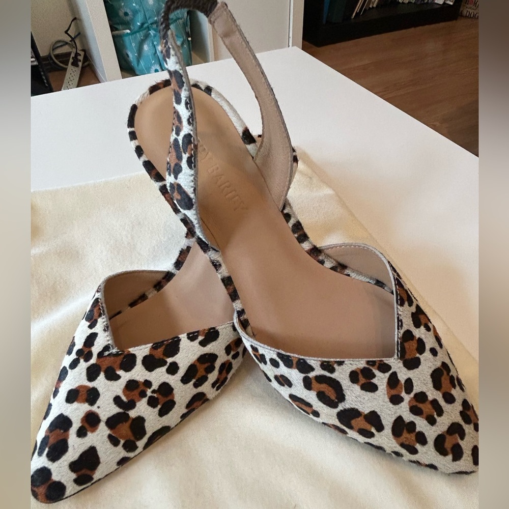 Poppy Barley cheetah sling backs